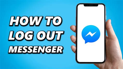 how do i logout of messenger on iphone